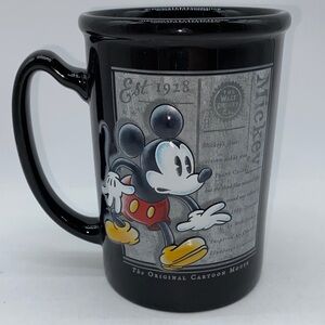 Walt Disney Mickey The Original Cartoon Mouse 3D Black Ceramic Coffee Mug Cup
